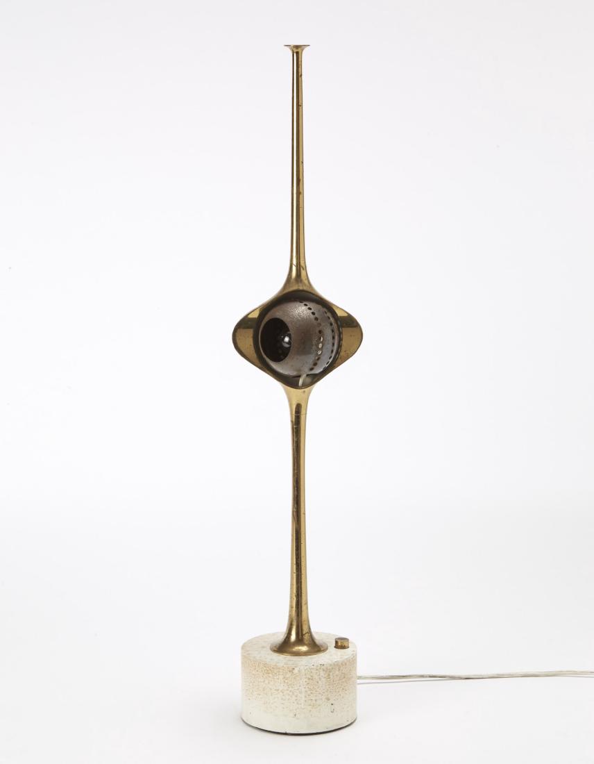 Angelo Lelii - Table lamp model "12919 Cobra". Brass (1 of 1)