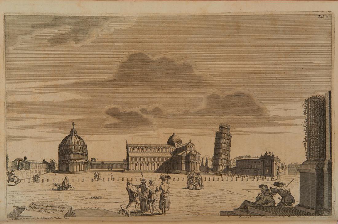 MARTINI, Giuseppe (sec. XVIII). Theatrum basilicae: MARTINI, Giuseppe (sec. XVIII). Theatrum basilicae Pisanae. Roma: ex tipografia Antonio de Rubeis in Platea Cerensi, 1705. Prima edizione riccamente illustrata con 33 tavole numerate incise in rame e