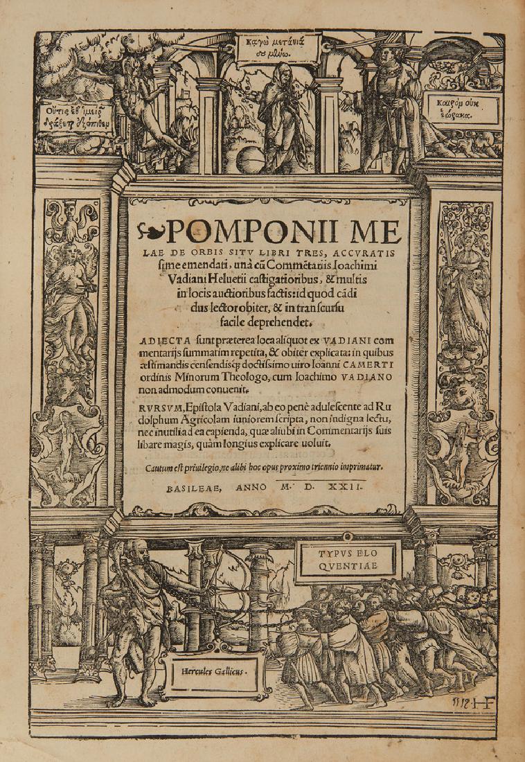 [MELA, Pomponio] -- Importante raccolta di testi (1 of 1)