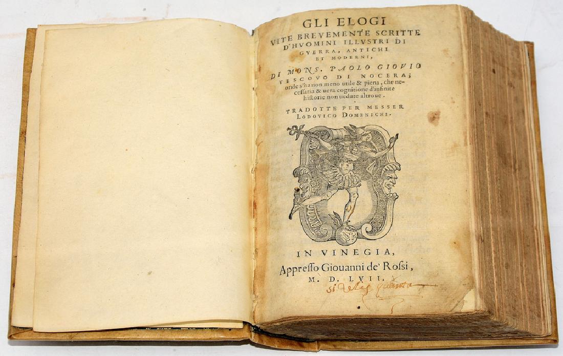 Gli elogi. Vite brevemente scritte d'huomini illustri (1 of 1)