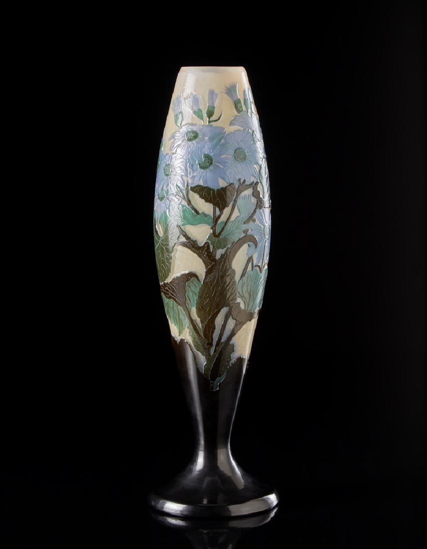 Gallé, Nancy  Vaso con corpo affusolato in vetro a (1 of 1)