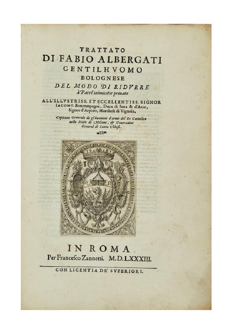 ALBERGATI, Fabio (1538-1606) - Trattato del modo di (1 of 1)