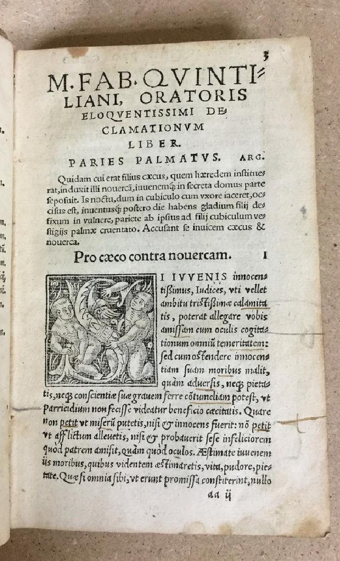 QUINTILIANO, Marco. Oratoris eloquentissimi. Lione: (1 of 1)