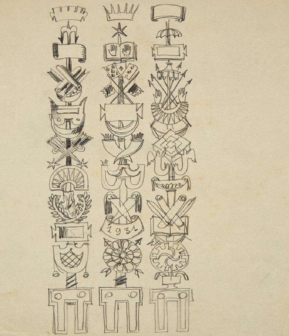 Gio Ponti (Milano 1891 - Milano 1979) Sketch for three (1 of 1)