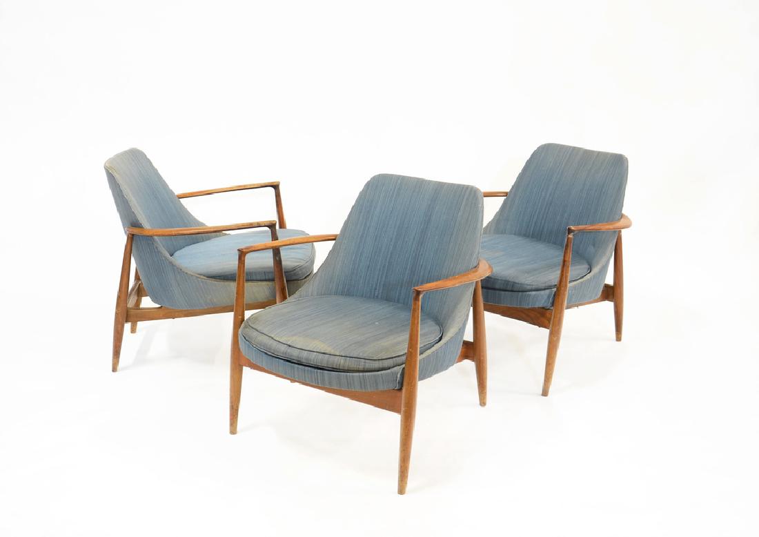 Sark Mobilya  Tre poltroncine con struttura in teak, (1 of 1)