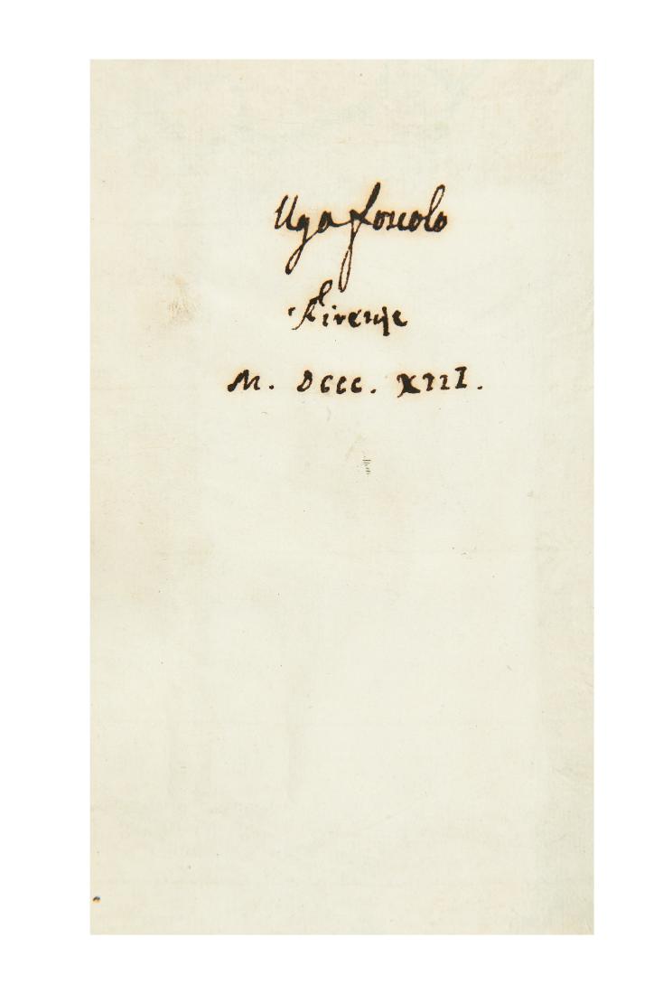 [FOSCOLO, Ugo (1778-1827)] - Francesco PETRARCA (1 of 1)