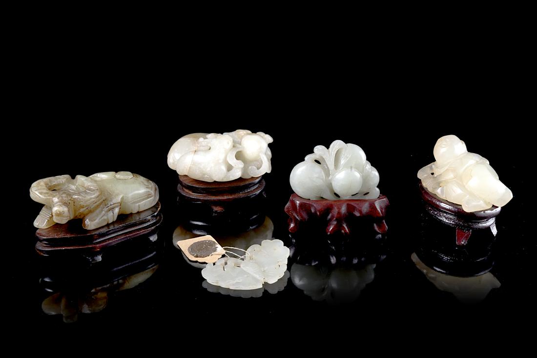 Five celadon carvings of various subjectsChina, 20th (1 of 1)