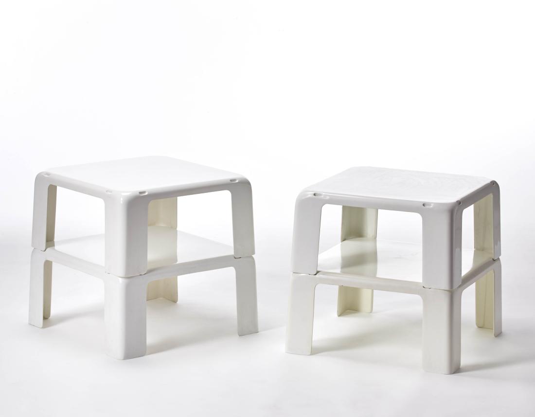 Mario Bellini (Milano 1935) Pair of stackable tables (1 of 1)