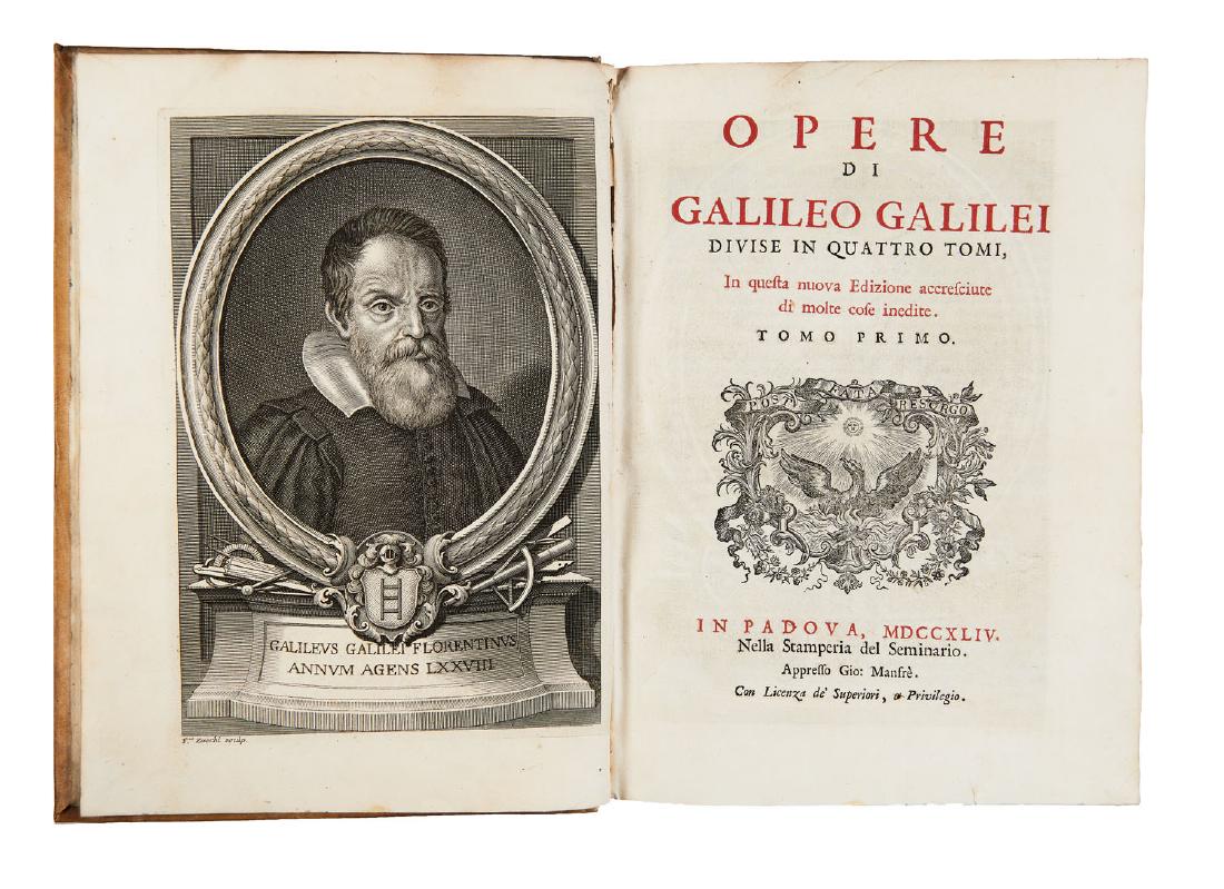 GALILEI, Galileo (1564-1642) - Opere divise in quattro (1 of 1)