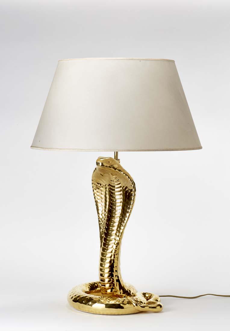 Tommaso Barbi  Table lamp model "Cobra". Produced by B. (1 of 1)