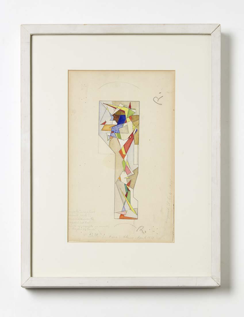 Mario Radice (Como 1898 - 1987) Sketch for a decorative (1 of 1)