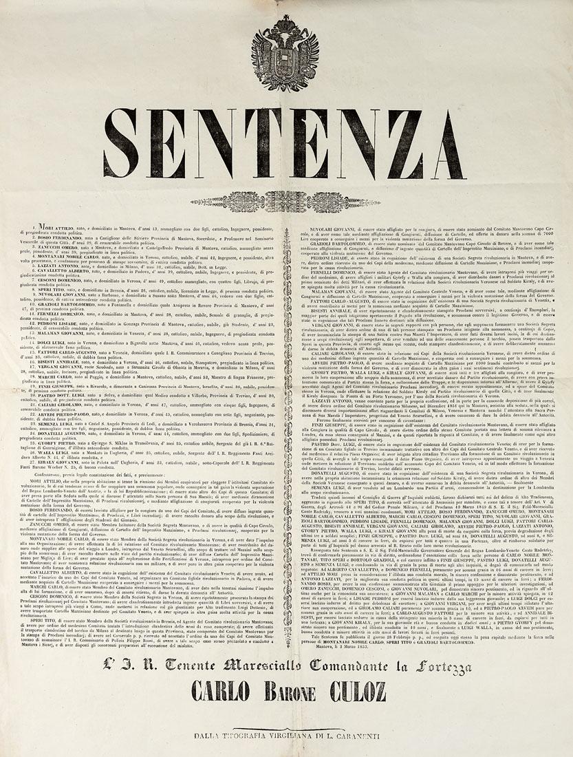 [RISORGIMENTO - MARTIRI DI BELFIORE] - Lotto di 4 (1 of 1)
