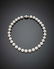 South Sea pearl necklace with white gold diamond clasp,