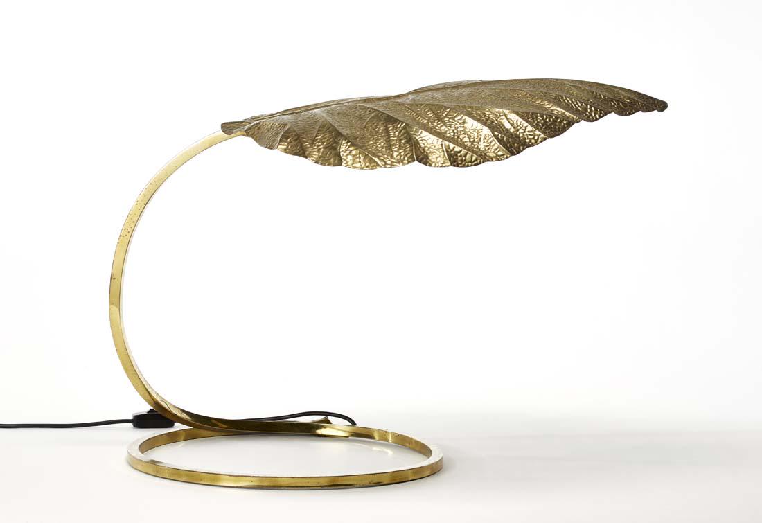 Bottega Gadda  Table lamp. Italy, 1970s. Foil and (1 of 1)