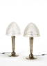 Schneider Pair of art déco table lamps. France,