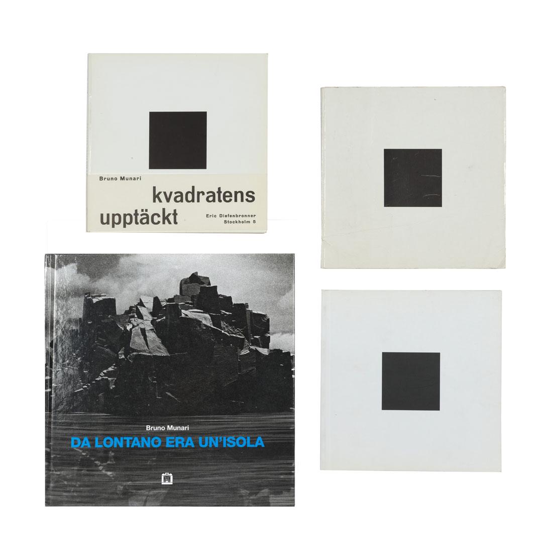 MUNARI, Bruno (1907-1998) - [CORRAINI editore] - Una: MUNARI, Bruno (1907-1998) - [CORRAINI editore] - Una serie di ristampe dei celebri libri di Bruno Munari fra cui: Discovery of the Square. Milano: Esperia: 1962. Edizione limitata a 1,000 esemplari, q