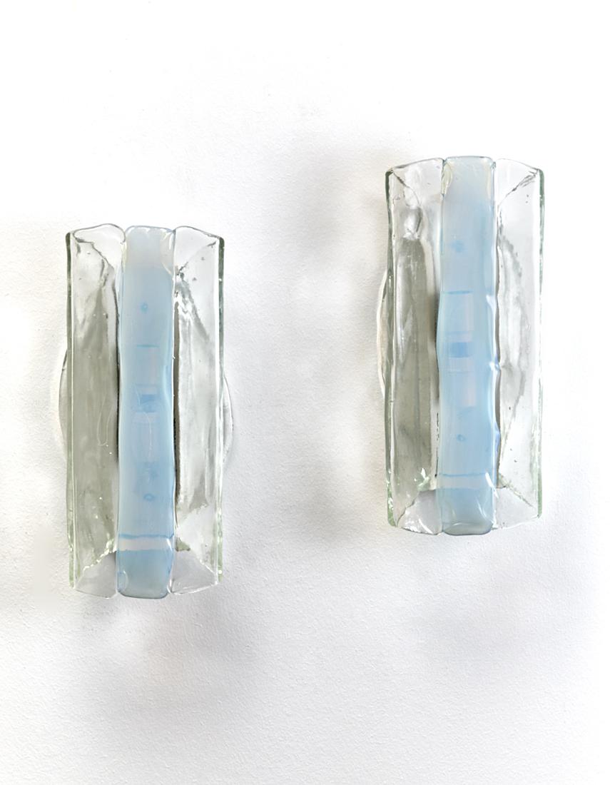 Carlo Nason (Murano 1935) Pair of wall lamps. Murano, (1 of 1)