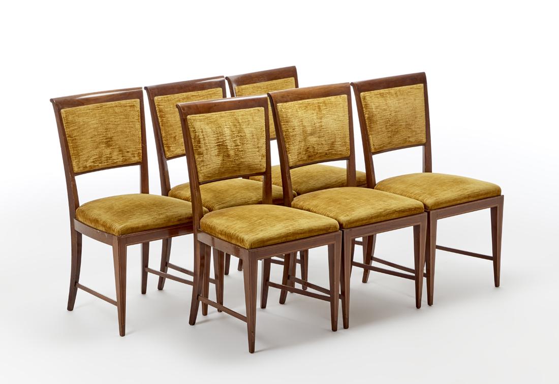 Paolo Buffa (Milano 1903 - Milano 1970) Lot of six (1 of 1)