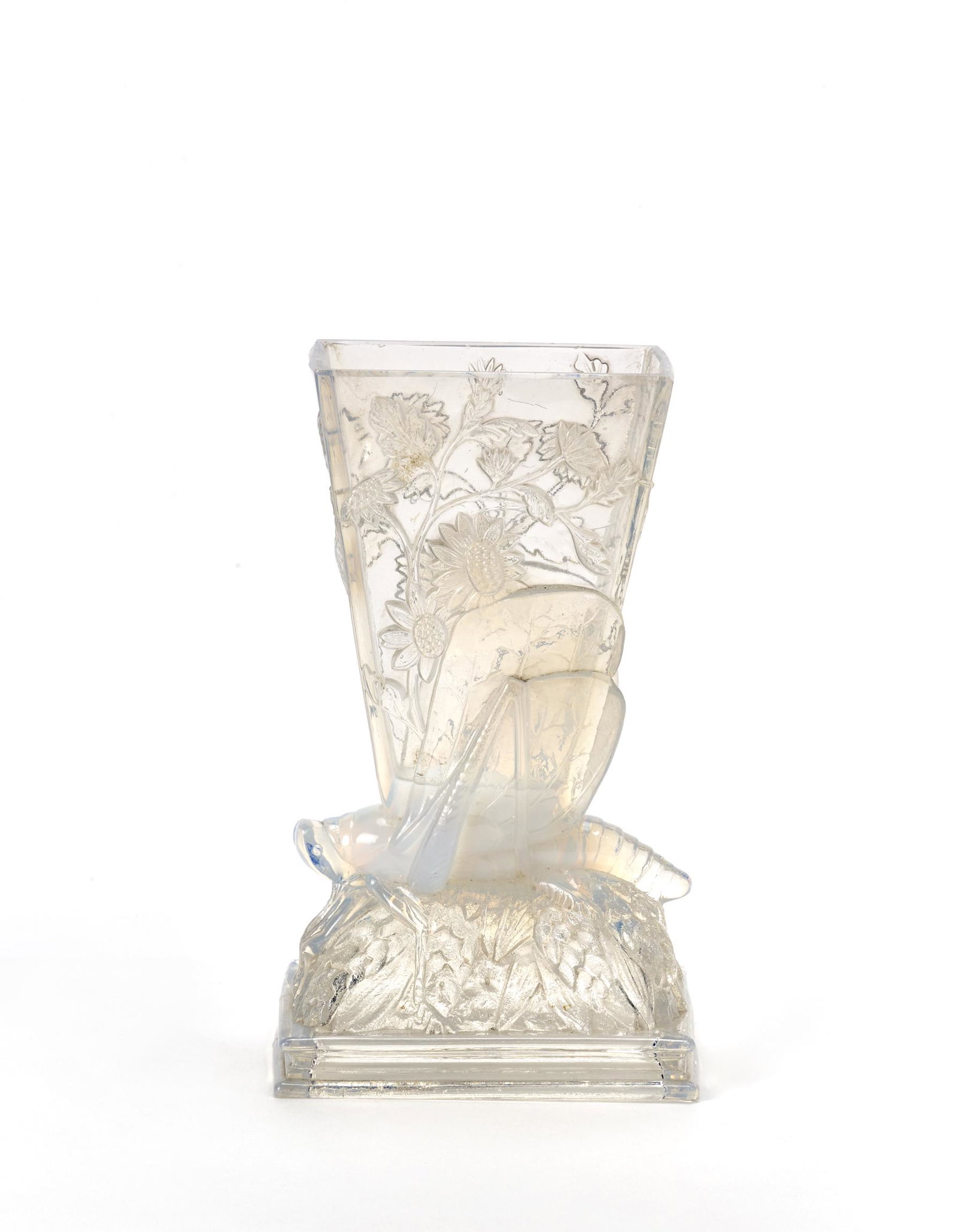 Baccarat  "Sauterelle" Blown mold glass vase in (1 of 1)