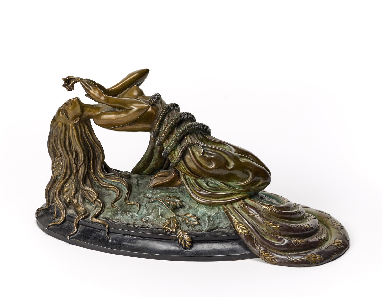 ErtÃ© (San Pietroburgo 1892 - Parigi 1990) "Perfume": ErtÃ© (San Pietroburgo 1892 - Parigi 1990) "Perfume" Patinated bronze sculpture.. Numbered and engraved "293/300 FINE ART ACQUISITIONS JM-FAA COPYRIGHT 1984". Signed in casting at the base. (38x18.5