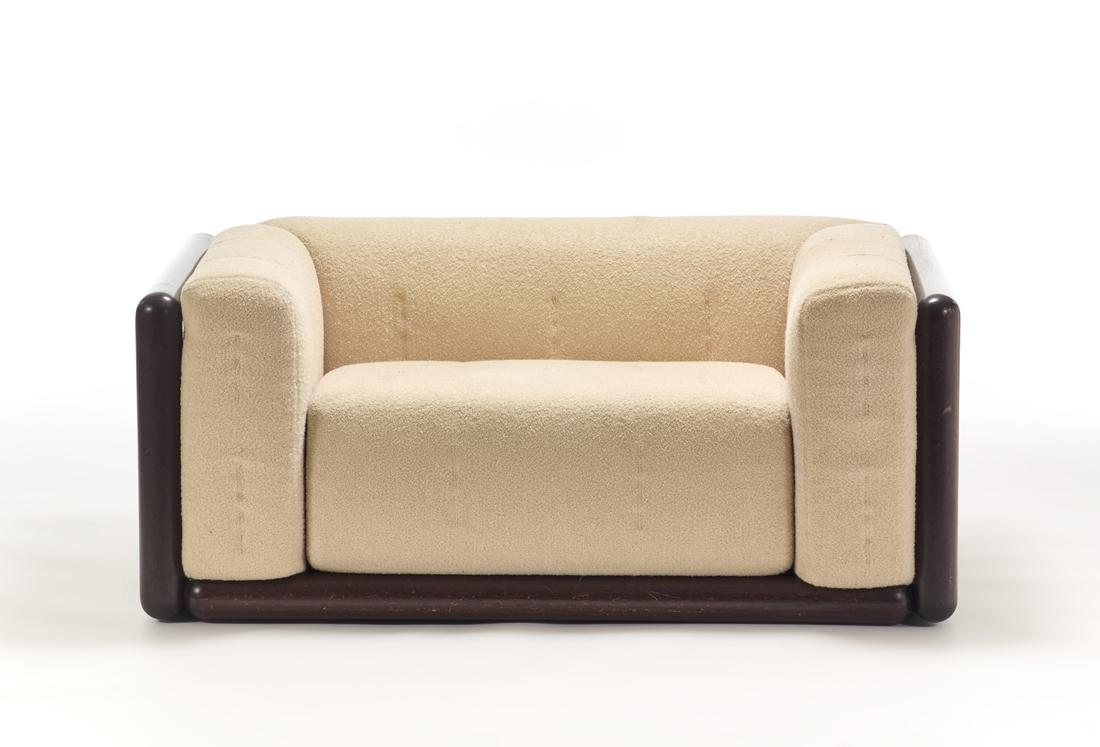 Carlo Scarpa (Venezia 1906 - Sendai 1978) Armchair model "Cornaro". Produced by Simon, San Lazzaro (1 of 1)