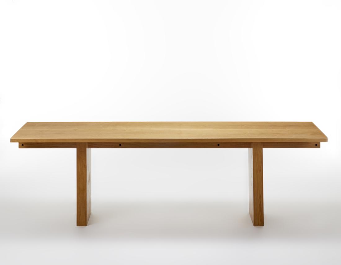 Superstudio  Table model "Lambda". Produced by Giovannetti, Italy, 1972. Veneered ash wood. (1 of 1)