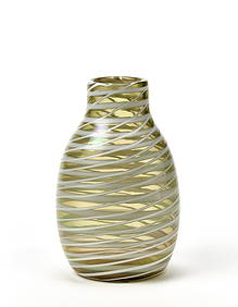 Fulvio Bianconi (Padova 1915 - Milano 1996) Vase with ovoid section body and cylindrical neck of the (1 of 3)