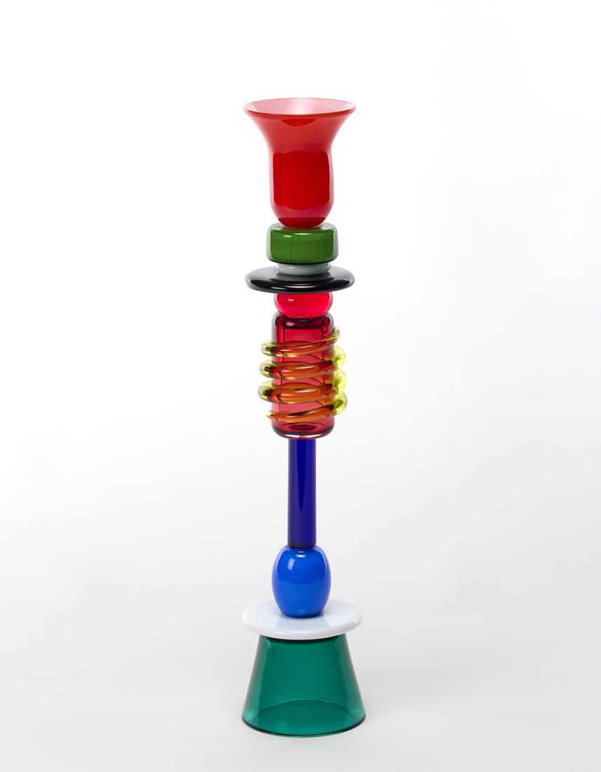 Ettore Sottsass (Innsbruck 1917 - Milano 2007) Vase model "Ananke". Execution by (1 of 2)