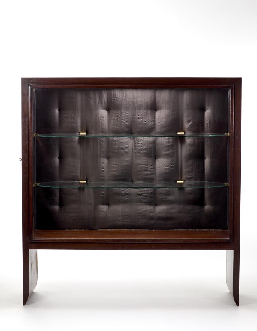 Luigi Fontana  (Attributed)  Large Novecento display cabinet. Milan, 1938ca. Veneered and solid wood (1 of 3)