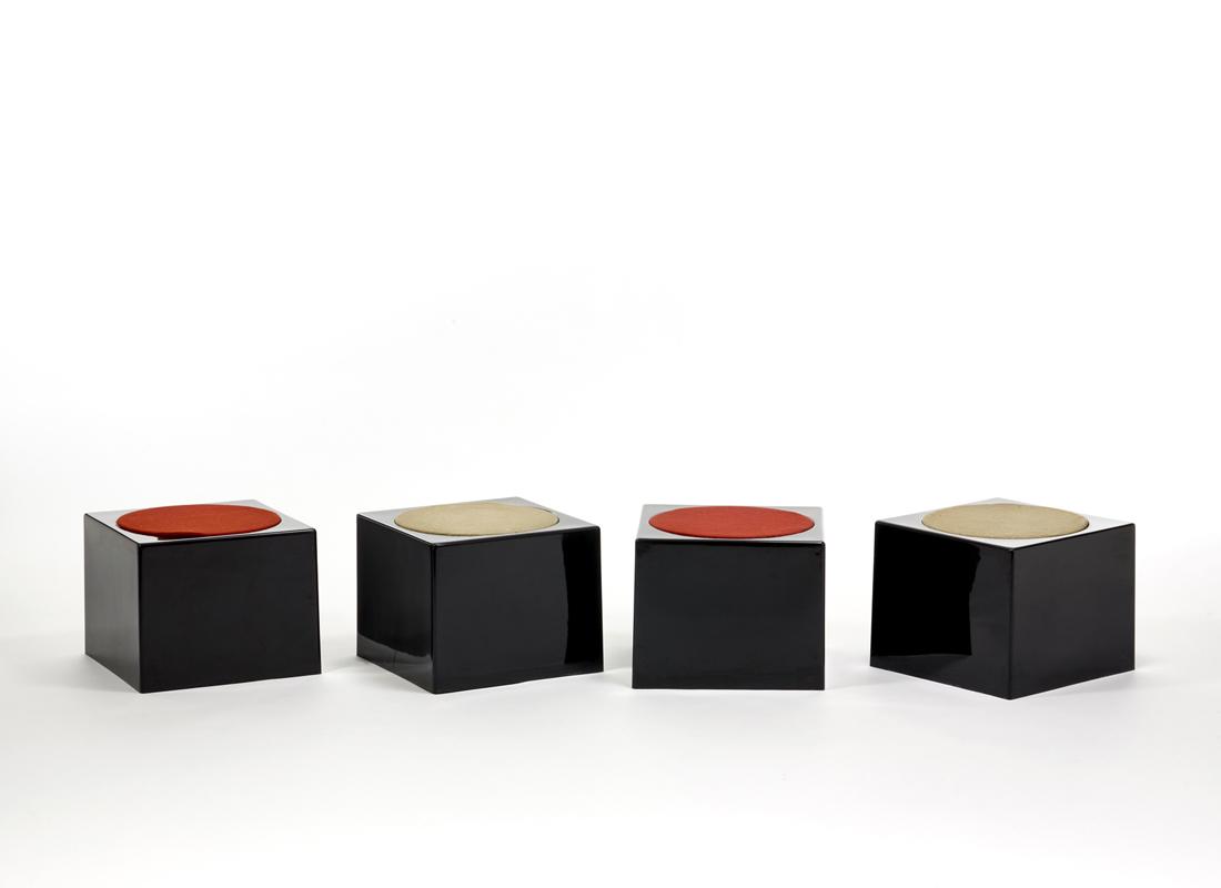 Luigi Pellegrin (Courcelette 1925 - Roma 2001) Four stools of the series "Kublie". Produced by MIM, (1 of 1)