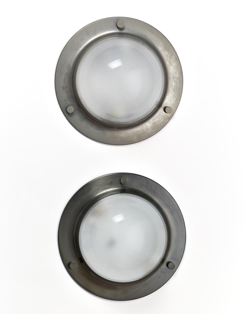 Luigi Caccia Dominioni (Milano 1913 - Milano 2016) Lot of two ceiling-appliques model "LSP6 Tommy". (1 of 1)