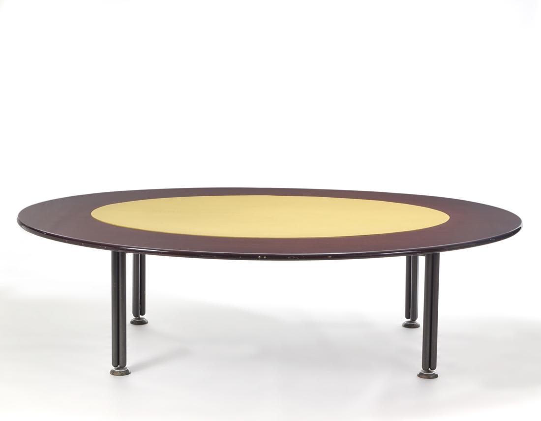 Luigi Caccia Dominioni (Milano 1913 - Milano 2016) Table with oval top model "Tris". Produced by (1 of 1)