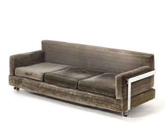 Luigi Caccia Dominioni (Milano 1913 - Milano 2016) Three seater sofa of the series "P11 Fasce