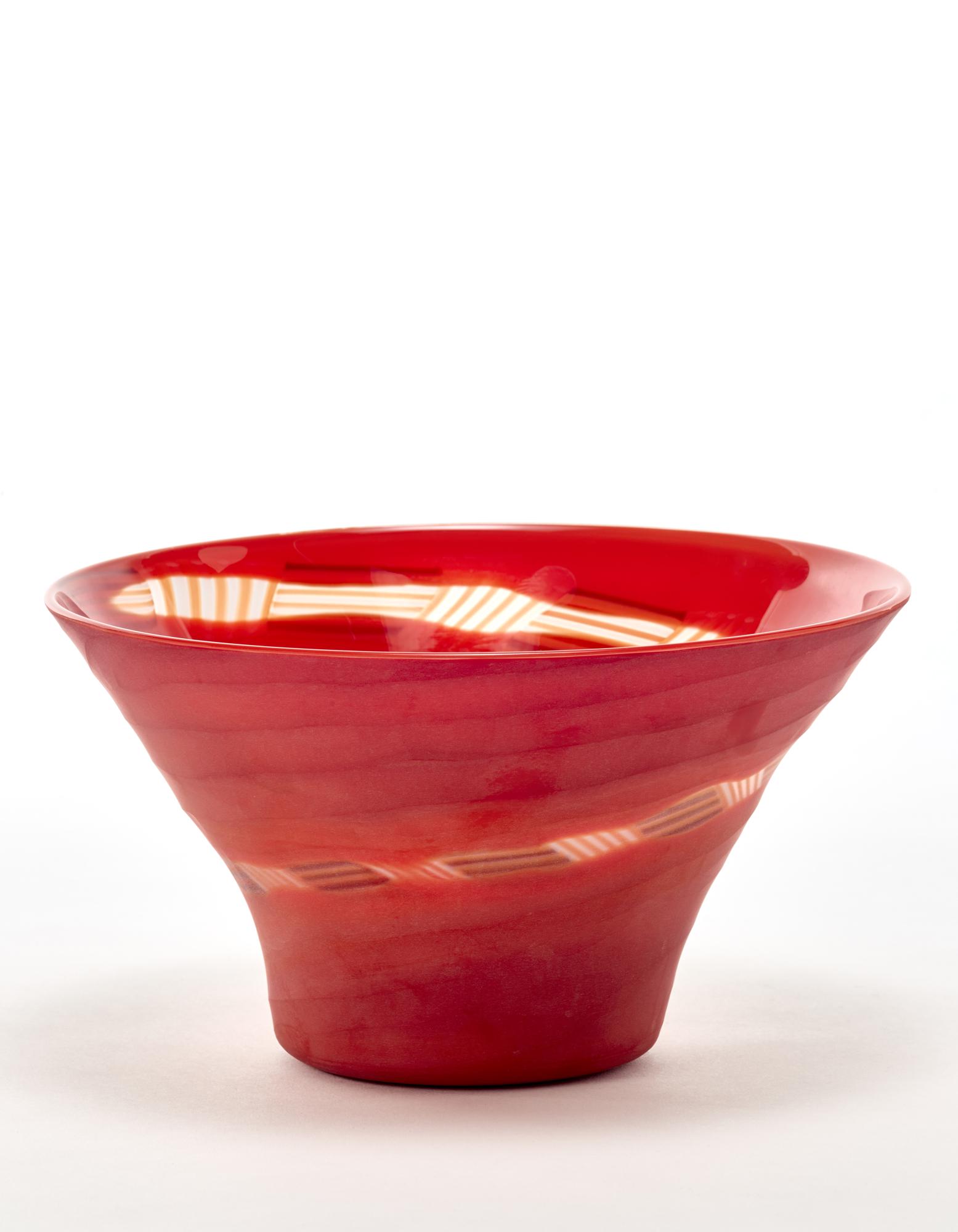 Rodolfo Dordoni (Milano 1954) "1-515.23" model chalice of the series "Manto". Execution by Venini, (1 of 1)