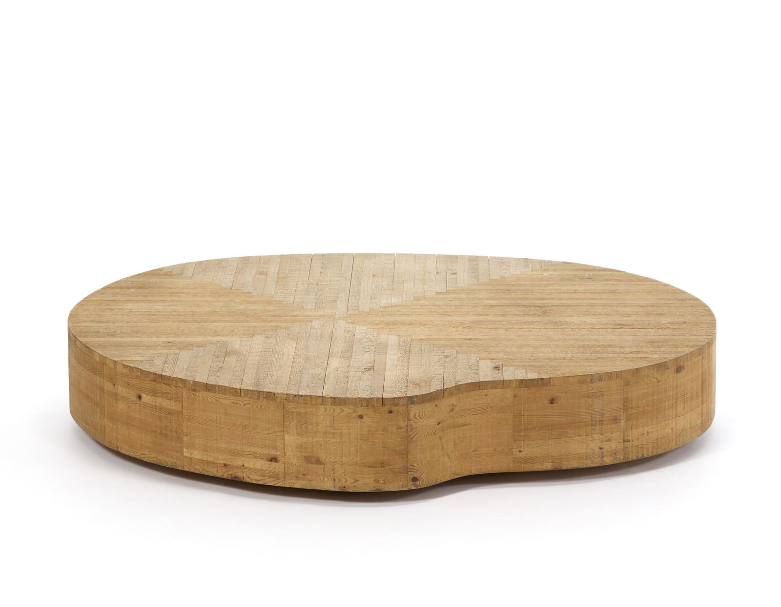 Mario Ceroli (Castel Frentano 1938) Organic shape coffee table of the series "Mobili nella Valle". (1 of 1)