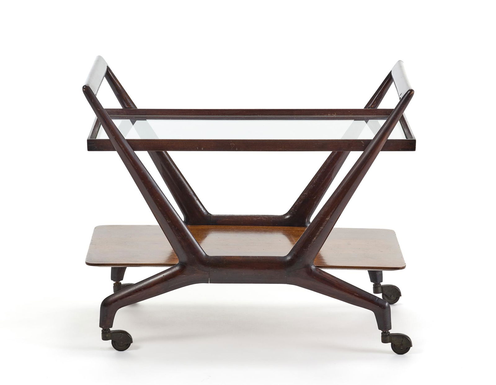 Ico Parisi (Palermo 1916 - Como 1996) Cart model "1949.8B". Execution by F.lli Rizzi,, 1950ca. Solid (1 of 2)