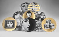 Fornasetti  Group of ten plates of the series "Tema e Variazioni". Milan, 2000s. Porcelain