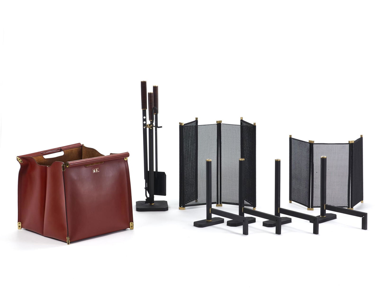 Afra Scarpa (1937-2011) e Tobia Scarpa (1935)  Set of fireplace tools. Produced by Dimensione Fuoco, (1 of 1)