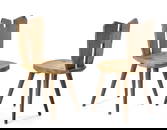 Franco Albini (Robbiate 1905 - Milano 1977) Pair of chairs for the hotel refuge Pirovano in