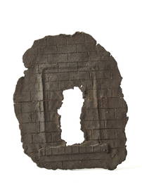 Nanni Valentini (Sant'Angelo in Vado 1932 - Arcore 1985) "Porta" . Arcore, 1981. Terracotta