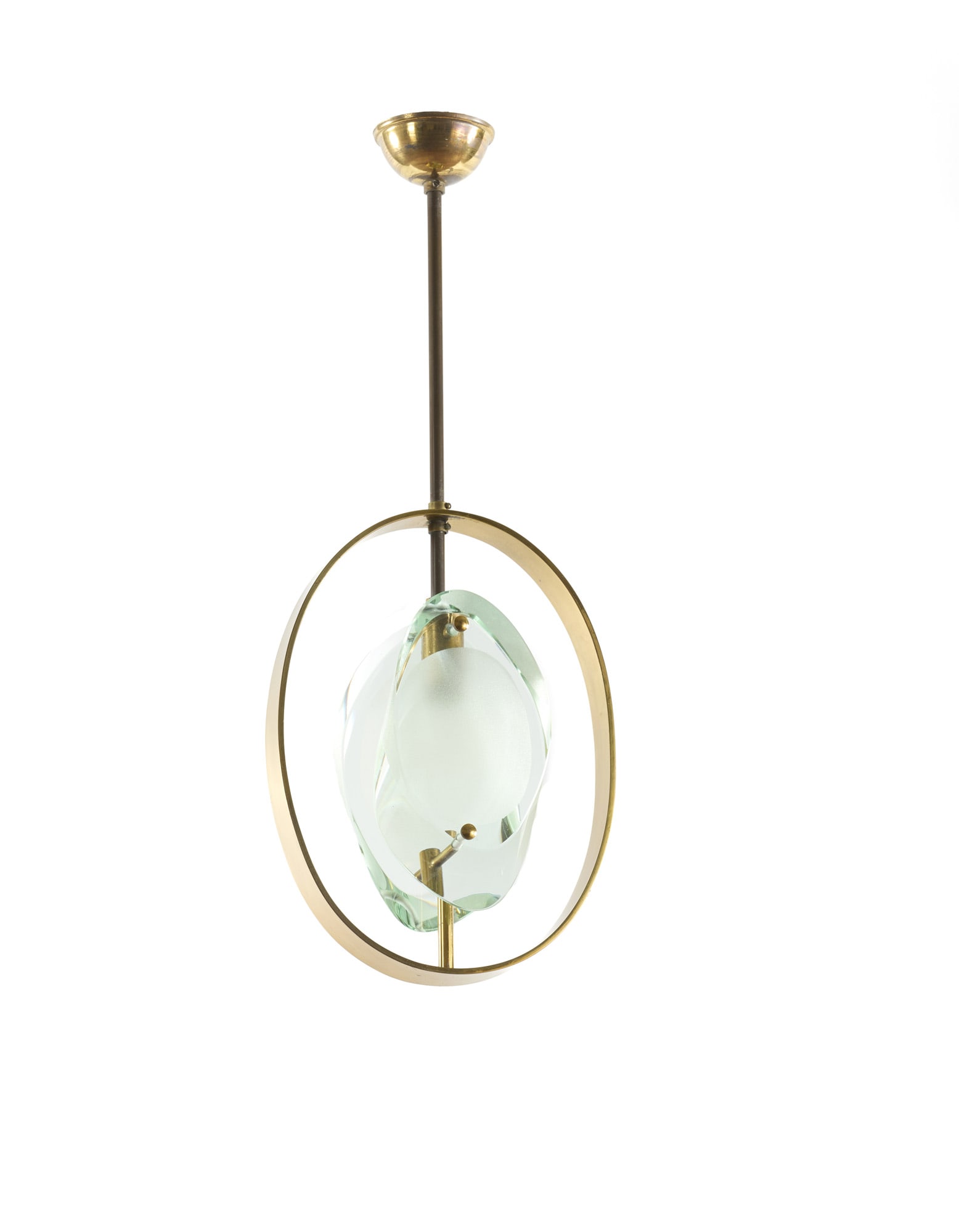 Max Ingrand (Bressuire 1908 - Parigi 1969) Suspension lamp model "1933". Execution by Fontana Arte, (1 of 1)