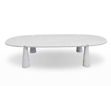 Angelo Mangiarotti (Milano 1921 - Milano 2012) Big table of the series "Eros". Execution by Fratelli (1 of 2)