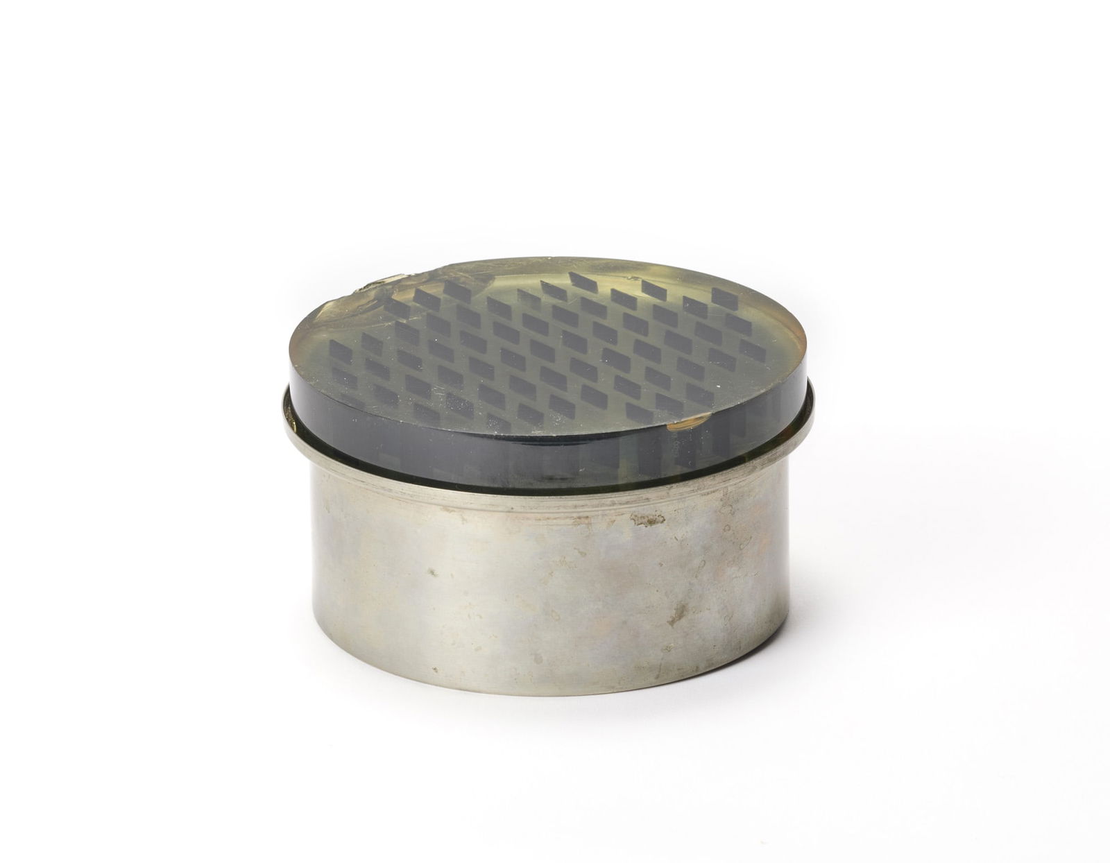 Enzo Mari (Novara 1932 - Milano 2020) Round container model "3065". Produced by Danese, Milan, (1 of 1)