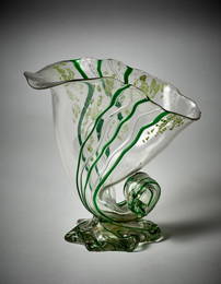 Hans Stoltenberg Lerche (Düsseldorf 1867 - Roma 1920) * Shell-shaped vase. Execution by Fratelli