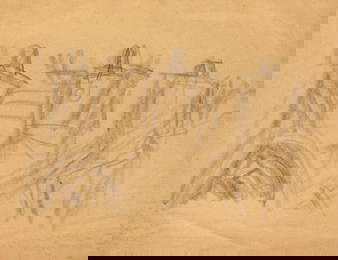 Silvio Zaniboni (Padova 1896 - Rovereto 1980) Lot of eight sheets, including two drawn double-sided,