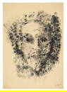 Tomaso Buzzi (Sondrio 1900 - Rapallo 1981) "Autoritratto" Face made from the architect's handprints.