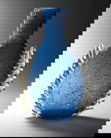 Ercole Barovier (Murano 1889 - Venezia 1974) Vase with feathered morise of the series "Marina (1 of 2)