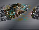 Pietro Chiesa (Milano 1892 - Parigi 1948) Large chandelier. Execution by Fontana Arte, Milan,