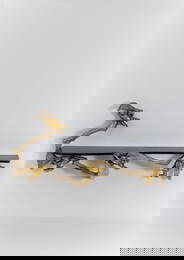 Osvaldo Borsani (1911-1985) e Lucio Fontana (1899-1968)  Console decorated with sculptural group.