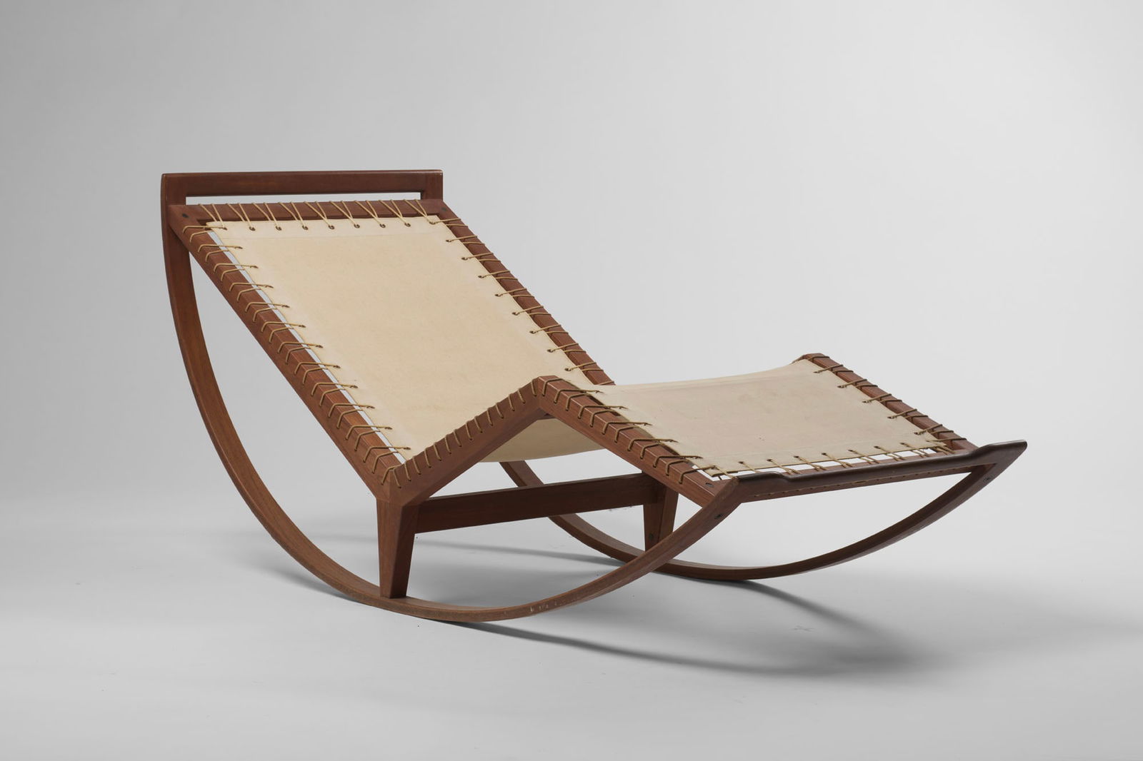 Franco Albini (Robbiate 1905 - Milano 1977) Rocking chaise longue model "PS16". Produced by Poggi, (1 of 6)